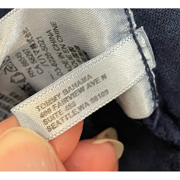 Tommy Bahama Blue Silver Bird Design Two Palms Linen Raw Edge Reworked Jacket,XL - Picture 14 of 16